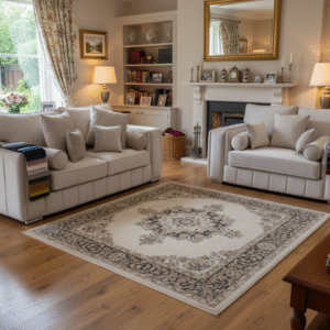 3+2 Madrid Sofa Set - Cream Plush Fabric