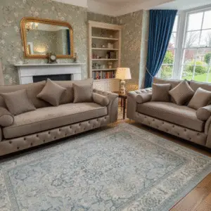 3+2 Malibu Sofa Set - Dapple Caramel Fabric