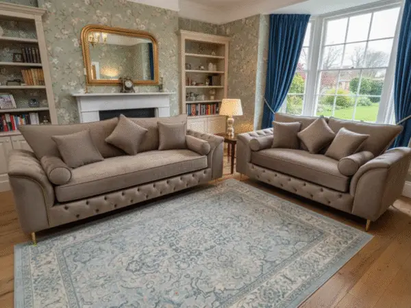 3+2 Malibu Sofa Set - Dapple Caramel Fabric