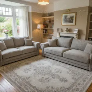 3+2 Vegas Sofa Set - Alaska Truffle Fabric