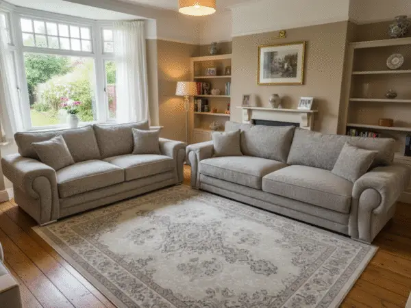 3+2 Vegas Sofa Set - Alaska Truffle Fabric