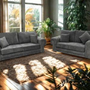 3+2 Vegas Sofa Set – Grey Kensington Fabric