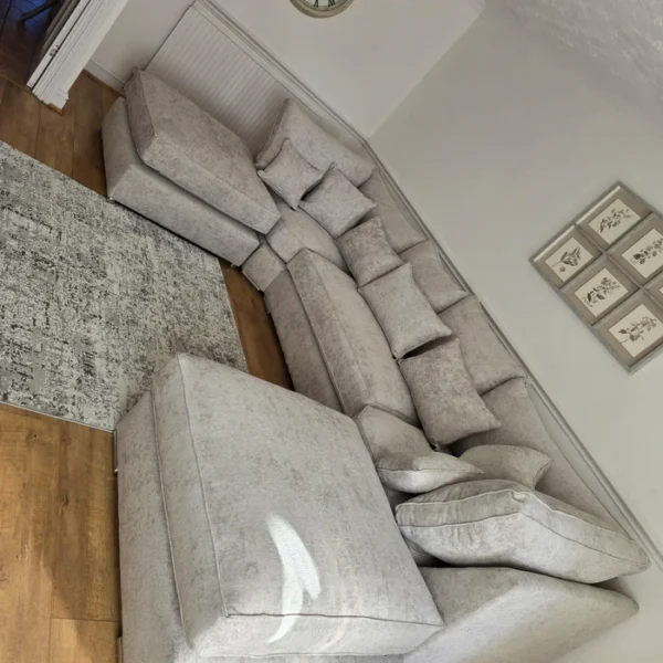 Belgravia U-Shape Sofa – Truffle Alaska Fabric - Image 5