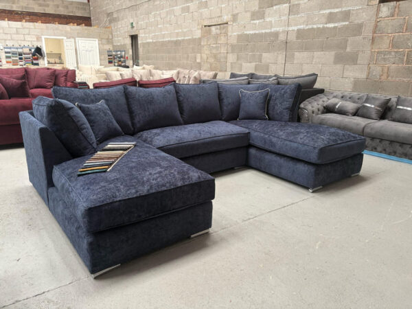 London U-Shape Sofa – Midnight Alaska Fabric - Image 2