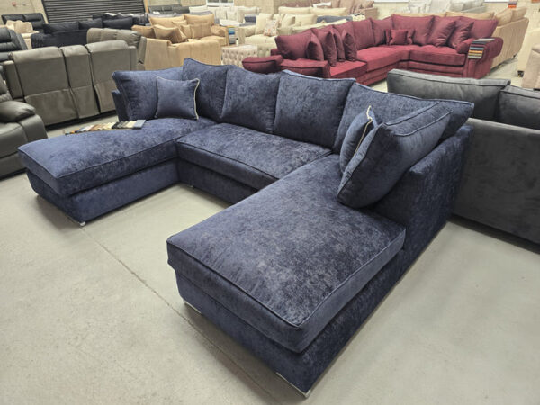London U-Shape Sofa – Midnight Alaska Fabric - Image 6